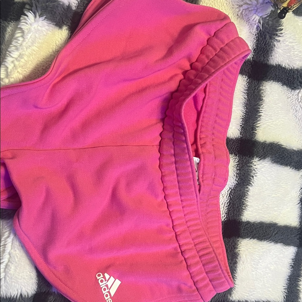 Adidas Bright Pink Short Shorts